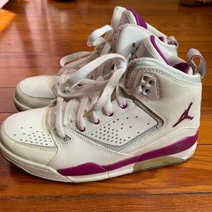Nike Air Jordan Flight Purple Hightops Sneakers
